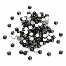 Dżety- Kaboszony SS6 Szkło klasy A Fasetowane 1.9-2mm Kolor: Czarny 1440szt/opakowanie (13WB28711)