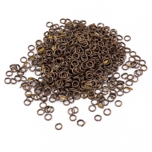 Kółeczka Ogniwka Podwójne Żelazne 5x0.7mm Kolor: Miedź około 600szt/50g (3WB3258)