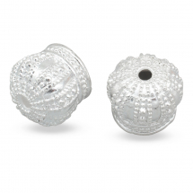 Конус Шапочки для Намистин Латунь, Срібло, 12х10мм, Отвір 2мм, (13WB12280)