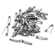 Baza do Broszki Szpilka, do Rękodzieła i Biżuterii, Żelazna, Gunmetal, 25x5mm, 2 Otwory, 50szt (13WB13625)