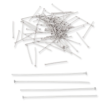 Szpilki Gwoździe Jubilerskie, Stal Nierdzewna, Płaska Czapka, 20x0.7mm, 100szt (13WB17873)