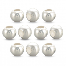 Srebro 925 Koraliki Okrągłe, 2x2mm, otwór 0.5mm, 10szt (13WB17890)