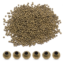 Stopery Zaciskowe, Stopery, Żelazne, 2x2mm, Bronze, około 1050szt/20g (14WB7497)