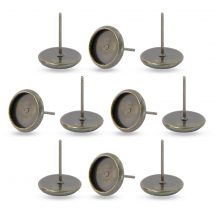 Baza do Sztyftów, Mosiądz, pod Kaboszon 10mm, Kolor Bronze, Pin 0.8mm, 10szt (14WB7503)